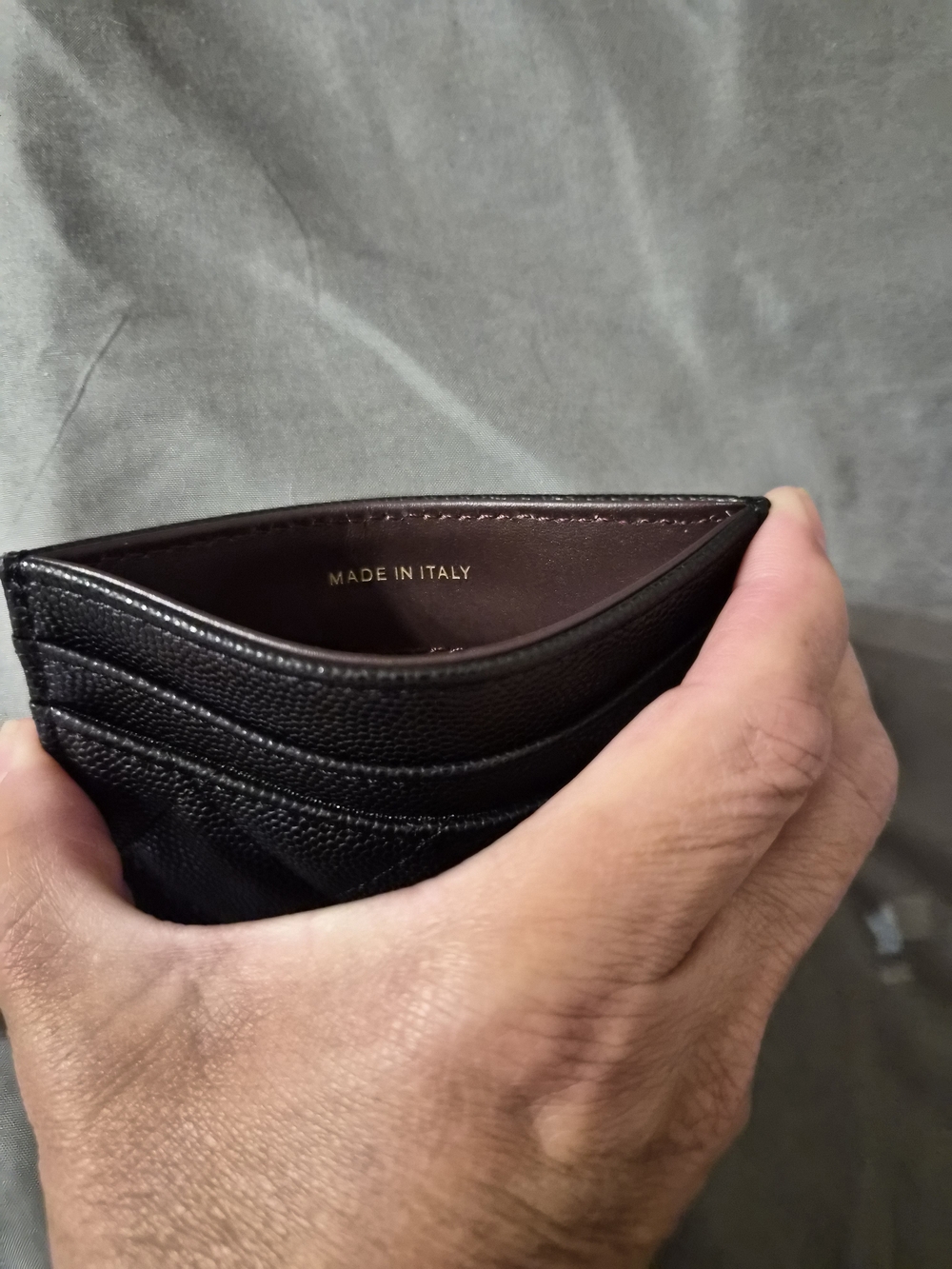 Chanel Black Quilted Card Holder with Gold CC Logo - Picture 4 of 6